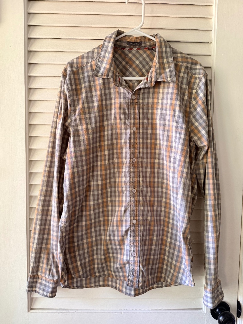 Toad&Co Plaid Long Sleeve Button Down Shirt M outdoorsy fall cabincore hiking